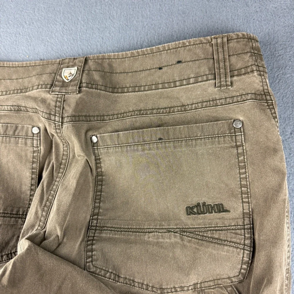 Kuhl Revolvr Rogue Pants Men's 35x30 (Fits 36x30) Brown Tapered Hiking Gorpcore